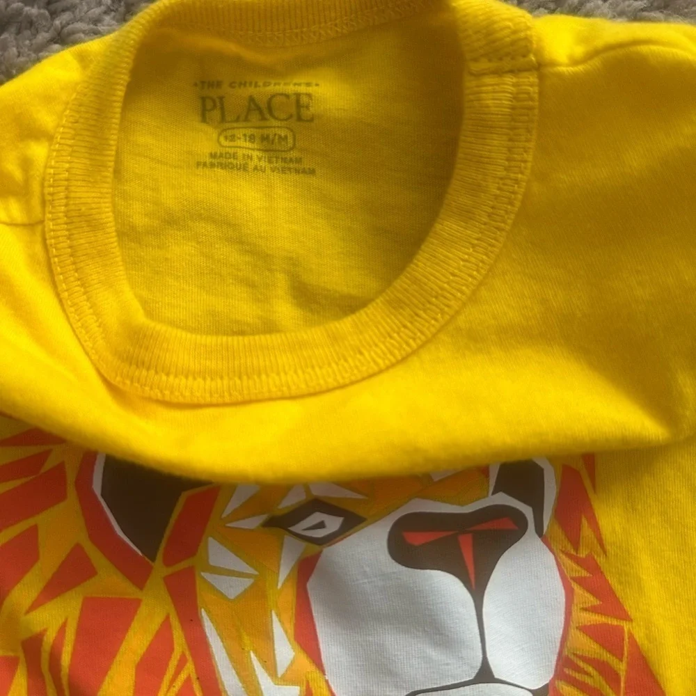 Yellow Lion Graphic Kids T-Shirt